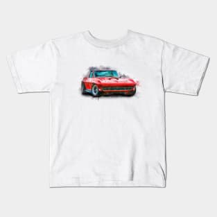 Red Corvette Kids T-Shirt